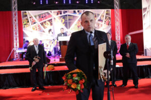 62. Plebiscyt Świętokrzyskie Gwiazdy Sportu 2013. Trzech najpopularniejszych trenerów - miejsce drugie - Dariusz Daszkiewicz - Effector Kielce. / Wojciech Habdas / Radio Kielce