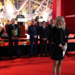 62. Plebiscyt Świętokrzyskie Gwiazdy Sportu 2013. Trzech najpopularniejszych trenerów - miejsce pierwsze - Bogdan Wenta - Vive Targi Kielce (w zastępstwie nagrodę odbiera Iwona Wenta). / Wojciech Habdas / Radio Kielce