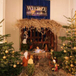 Spotkanie opłatkowe w Szpitalu Wojewódzkim w Kielcach. Szopka w kaplicy z figurka Jezusa, poświęcono przez papieża Franciszka. / Wojciech Habdas / Radio Kielce