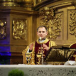 Inscenizację trzech orszaków zmierzających do betlejemskiej szopki poprzedziła msza święta w Bazylice Katedralnej. / Wojciech Habdas / Radio Kielce