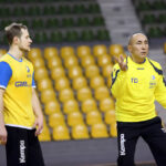 Pierwsze treningi z drużyną przeprowadził dzisiaj w Hali Legionów nowy trener Vive Targów Kielce Tałant Dujszebajew. / Wojciech Habdas / Radio Kielce