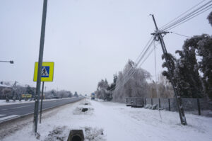 Ostrowiec gołoledź. / Teresa Czajkowska / Radio Kielce