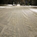 Zimowe Kielce wieczorem / Stanisław Blinstrub / Radio Kielce