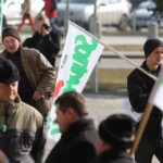 Protest Solidarności Rolników Indywidualnych. / Stanisław Blinstrub / Radio Kielce