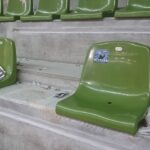 Zniszczone siedziska po meczu Vive Targi Kielce Orlen Wisła Płock / Kamil Król / Radio Kielce