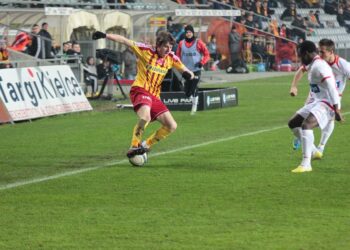 Fragment meczu Korona Kielce - Widzew Łódź / Krzysztof Żołądek / Radio Kielce