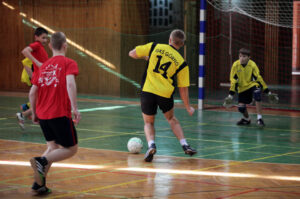 Ferie z futbolem. Mecz GKS-Kielecka Gimbaza. / Wojciech Habdas / Radio Kielce