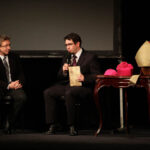 "Sprawa biskupa Kaczmarka. Anatomia śledztwa" - premiera słuchowiska w Teatrze Żeromskiego. Dr Tomasz Domański, pracownik IPN w Kielcach. / Wojciech Habdas / Radio Kielce