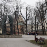 Skwer Żeromskiego w Kielcach. / Wojciech Habdas / Radio Kielce