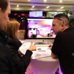 Prezentacje Ślubne w Galerii Korona. Prezentacja różnych wariantów oświetlenia sali weselnej. / Wojciech Habdas / Radio Kielce