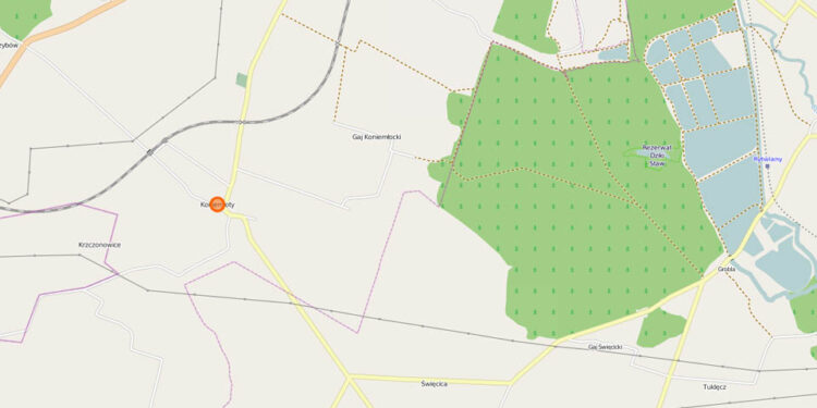 Koniemłoty / http://www.openstreetmap.org