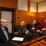 Studio Polityczne Radia Kielce, od lewej: poseł PO Lucjan Pietrzczyk, wiceminister obrony narodowej Beata Oczkowicz z PSL, Małgorzata Marenin Twój Ruch oraz wiceprzewodniczący świętokrzyskiego SLD Piotr Nowaczek / Kamil Król / Radio Kielce