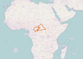 republika środkowoafrykańska / http://www.openstreetmap.org
