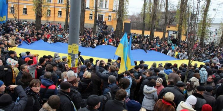 Protesty Kijowie na Ukrainie / www.radiosvoboda.org