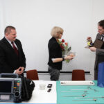 Wojewódzki Specjalistyczny Szpital Dziecięcy wzbogacił się o nowoczesną aparaturę: m. in. inkubatory, respiratory oraz kardiomonitory, przekazane przez Fundację ORIMARI. / Wojciech Habdas / Radio Kielce