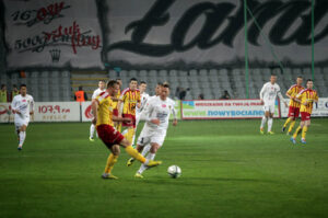 Fragment meczu Korona Kielce - Pogoń Szczecin / Wojciech Habdas / Radio Kielce