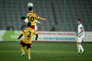 Fragment meczu Korona Kielce - Pogoń Szczecin / Wojciech Habdas / Radio Kielce