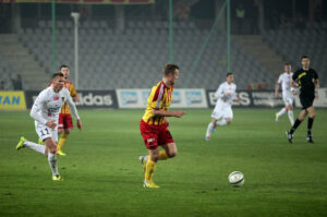 Fragment meczu Korona Kielce - Pogoń Szczecin / Wojciech Habdas / Radio Kielce