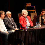 Autorzy książki „Małgorzata idzie na wojnę" - prezydent Kielc Wojciech Lubawski oraz wieloletni dziennikarz Echa Dnia Tomasz Natkaniec spotkali się dziś z czytelnikami w Kieleckim Centrum Kultury. / Wojciech Habdas / Radio Kielce