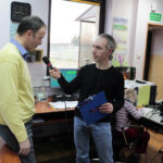 Dzień dobry dzieci ze Stacji Hydrologiczno-Meteorologicznej w Sukowie  (23 lutego 2014) / Wojciech Habdas / Radio Kielce