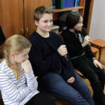 Dzień dobry dzieci ze Stacji Hydrologiczno-Meteorologicznej w Sukowie  (23 lutego 2014) / Wojciech Habdas / Radio Kielce