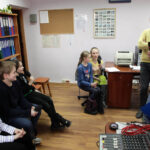 Dzień dobry dzieci ze Stacji Hydrologiczno-Meteorologicznej w Sukowie  (23 lutego 2014) / Wojciech Habdas / Radio Kielce