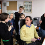 Dzień dobry dzieci ze Stacji Hydrologiczno-Meteorologicznej w Sukowie  (23 lutego 2014) / Wojciech Habdas / Radio Kielce