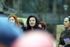 Kielecka Manifa - marsz w Dzień kobiet zgromadził około 150 osób. / Radio Kielce