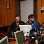 Zespól Mafia w Made In Kielce wraz ze słuchaczami, którzy zaśpiewali ich piosenkę. / Stanisław Blinstrub / Radio Kielce