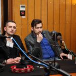 Zespól Mafia w Made In Kielce wraz ze słuchaczami, którzy zaśpiewali ich piosenkę. / Stanisław Blinstrub / Radio Kielce