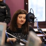 Zespól Mafia w Made In Kielce wraz ze słuchaczami, którzy zaśpiewali ich piosenkę. / Stanisław Blinstrub / Radio Kielce