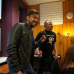 Zespól Mafia w Made In Kielce wraz ze słuchaczami, którzy zaśpiewali ich piosenkę. / Stanisław Blinstrub / Radio Kielce