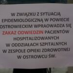 Szpital w Ostrowcu - zakaz odwiedzin / Teresa Czajkowska / Radio Kielce