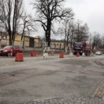 Remont Placu obok WDK / Stanisław Blinstrub / Radio Kielce