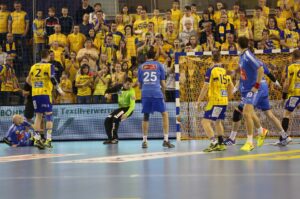 Piła krze ręczni Vive Targi Kielce pokonali Orlen Wisłę Płock 34:26 (20:13) / Stanisław Blinstrub / Radio Kielce