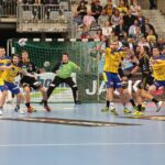 Piłkarze ręczni Vive Targów Kielce nie awansowali do ćwierćfinału Ligi Mistrzów. W rewanżowym meczu 1/8 finału kielczanie przegrali na wyjeździe z Rhein Neckar Loewen 23:27. / Stanisław Blinstrub / Radio Kielce