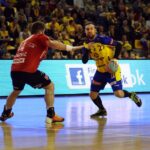 Vive Targi Kielc pokonały we własnej hali Stal Mielec 43:33, prowadząc do prezerwy 19:18. / Stanisław Blinstrub / Radio Kielce