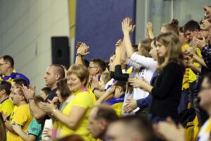 Vive Targi Kielc pokonały we własnej hali Stal Mielec 43:33, prowadząc do prezerwy 19:18. / Stanisław Blinstrub / Radio Kielce