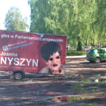 Baner Joanna Senyszyn cmentarz 1 / Paweł Klepka / Radio Kielce