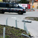 Zniszczony bankomat przy ul. Wapiennikowej / Krzysztof Żołądek / Radio Kielce