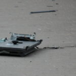 Zniszczony bankomat przy ul. Wapiennikowej / Krzysztof Żołądek / Radio Kielce