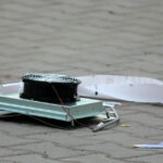 Zniszczony bankomat przy ul. Wapiennikowej / Krzysztof Żołądek / Radio Kielce