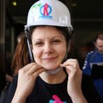 Bieg w Kaskach na Politechnice Świętokrzyskiej - 20 dziewczyn biegło w kasku / Stanisław Blinstrub / Radio Kielce