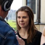 Bieg w Kaskach na Politechnice Świętokrzyskiej - najszybciej spoza grona studentek Zofia Szmidt z I LO imienia Stefana Żeromskiego / Stanisław Blinstrub / Radio Kielce