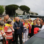 Kanonizacja Jana XXIII I Jana Pawła II - Pielgrzymi na Monte Cassino, biskum Marian Florczyk z grupą z kieleckiego MPK / Wojciech Habdas / Radio Kielce