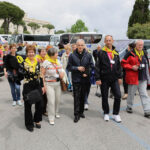 Kanonizacja Jana XXIII I Jana Pawła II - Pielgrzymi na Monte Cassino, biskum Marian Florczyk z grupą z kieleckiego MPK / Wojciech Habdas / Radio Kielce