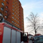 Blok, ul. Hoża pożar, Kielce / Stanisław Blinstrub / Radio Kielce