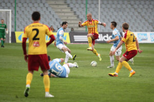 12.04.2014. Mecz Korona Kielce - Cracovia Kraków / Wojciech Habdas / Radio Kielce