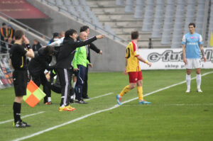 12.04.2014. Mecz Korona Kielce - Cracovia Kraków / Wojciech Habdas / Radio Kielce