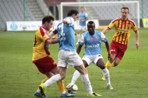 12.04.2014. Mecz Korona Kielce - Cracovia Kraków / Wojciech Habdas / Radio Kielce